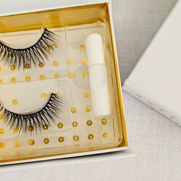 Battington Lashes Monroe 3D Silk Lashes and Glue Kit New Multi Use Faux Mink - Picture 6 of 8